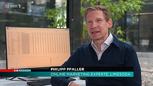 Dr. Philipp Pfaller im ORF-Interview in der Sendung ZIB-Magazin.