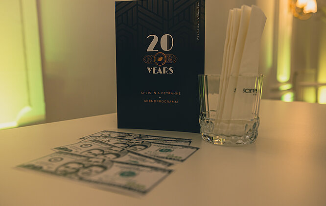 Nahaufnahme Tischdeko