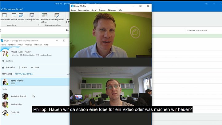Philipp und Bernd im Chat