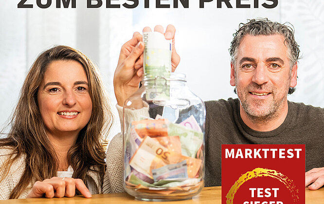 Display Anzeige für große Kampagne "Gscheite Fenster zum besten Preis"