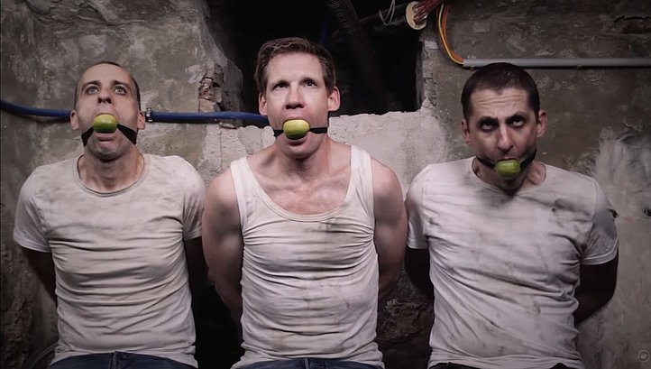Klaus, Philipp und Bernd gefangen im Keller