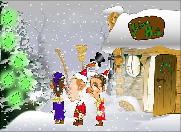 Ilustration von Toti zu Weihnachten 2004