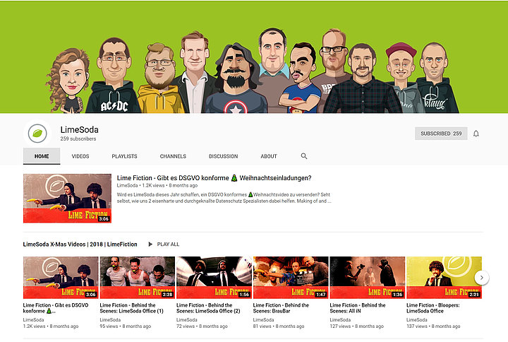 LimeSoda YouTube Videos