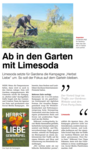 "Ab in den Garten mit LIMESODA" in der Medianet 