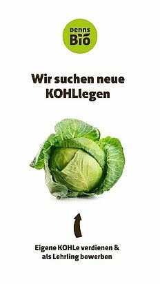Denns Lehrlingskampagne "Kohllegen"