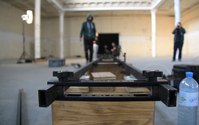 Einblick in die Dreharbeiten