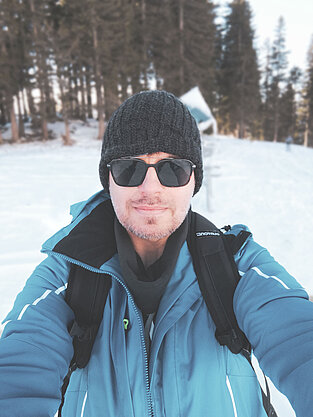 Toi beim Winter-Wandern