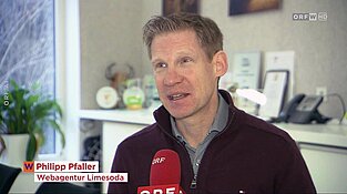 ORF-Interview für Wien heute mit Bernhard Vosicky