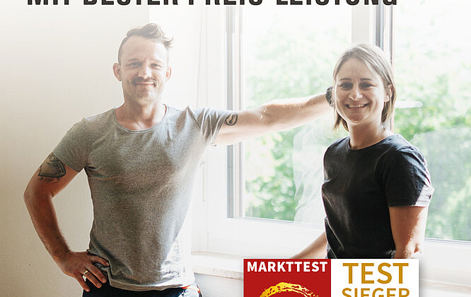 Anzeige für große Kampagne "Gscheite Fenster mit bester Preis-Leistung"