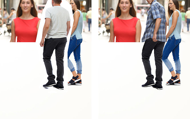 Distracted Boyfriend Meme - Making Of 2