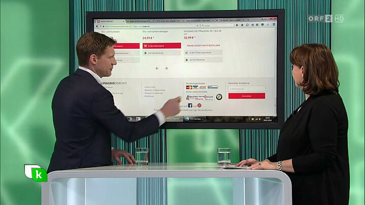 Philipp Pfaller als E-Commerce-Experte im TV-Live-Interview