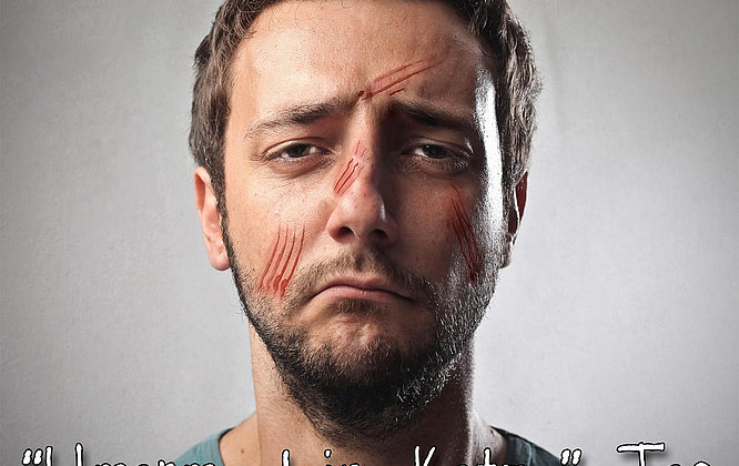 Umarme deine Katze Tag social media post