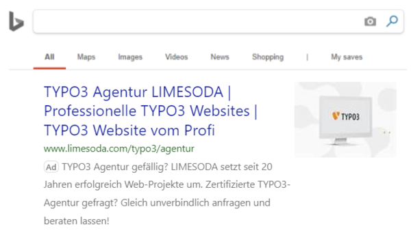 Suchkampagne Microsoft Ads