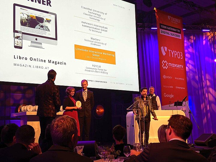 LIMESODA gewinnt TYPO3-Award in Den Haag (c) Larry Garfield