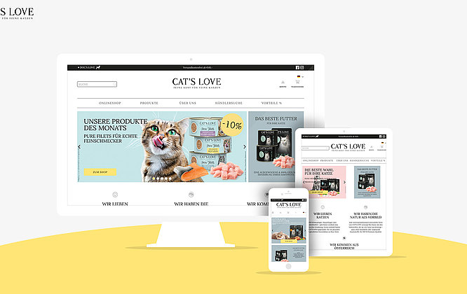 Referenzbild Webshop Catslove