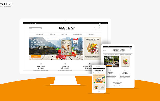 Referenzbild Webshop Dogslove