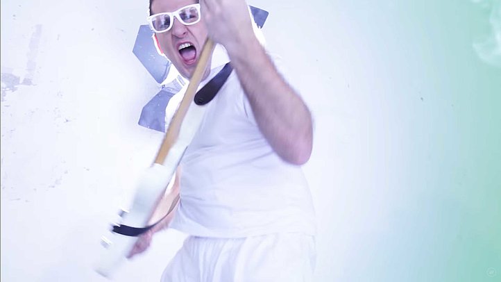 Bernd an der E-Gitarre