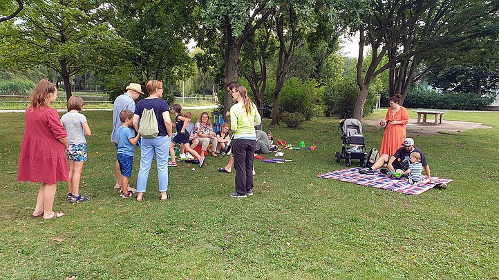 Familienpicknick im Wiener Prater