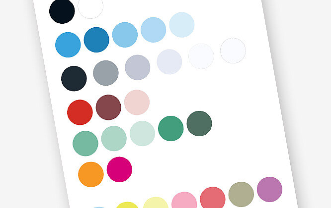 Farbdefinitionen im Online-Style-Guide.