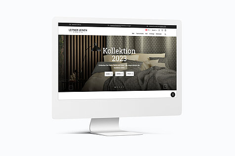 Screen mit Shopware-Shop von Leitner Leinen