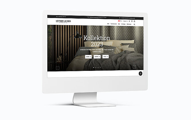 Referenzbild Webshop Leitner Leinen