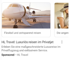 Demand Gen Kampagne HL Travel